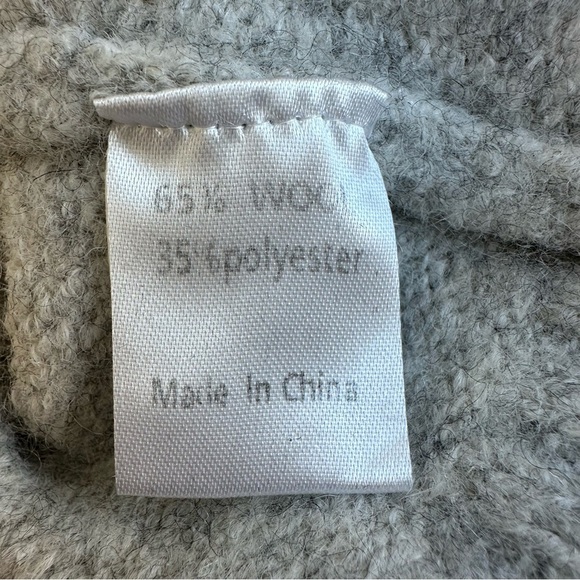 Princess Polly Wool Blend Jens Turtleneck Cropped Sweater Gray Small Medium - Picture 9 of 10